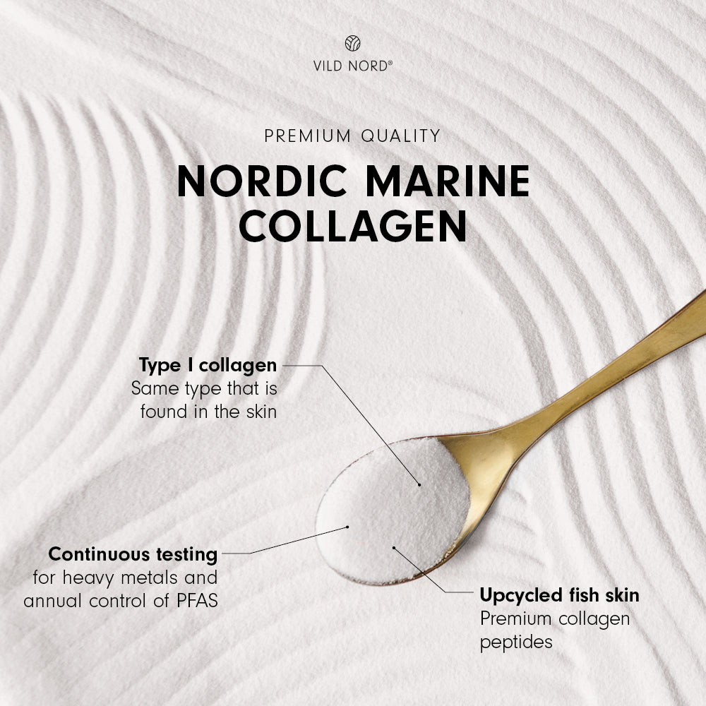COLLAGEN IMMUNE REMEDY - Vild Nord - Marine Collagen - collagen pulver - kollagen tilskud - vitamin D - vitamin C